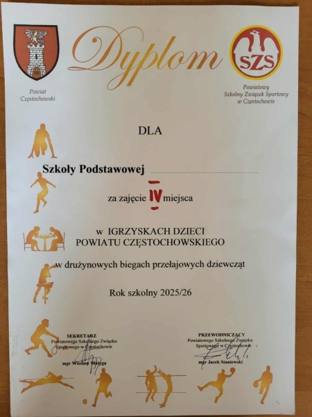 Indywidualne oraz drużynowe biegi przełajowe powiatu częstochowskiego